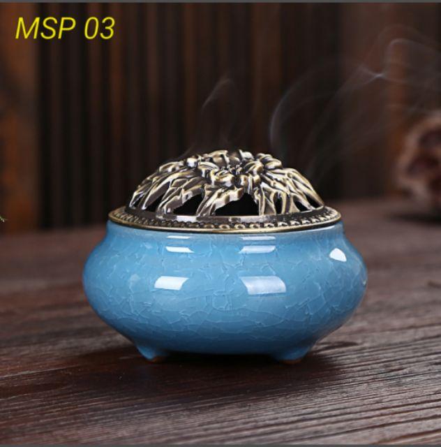 Combo 1 lư xông trầm &amp;amp; 1H khoanh 4h cao cấp