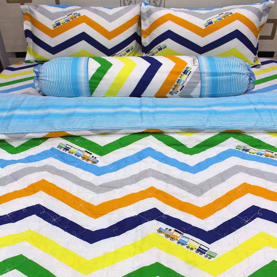 Bộ Ga Gối 100% Cotton Sợi Bông Nhập Khẩu Hàn Quốc Julia BK252