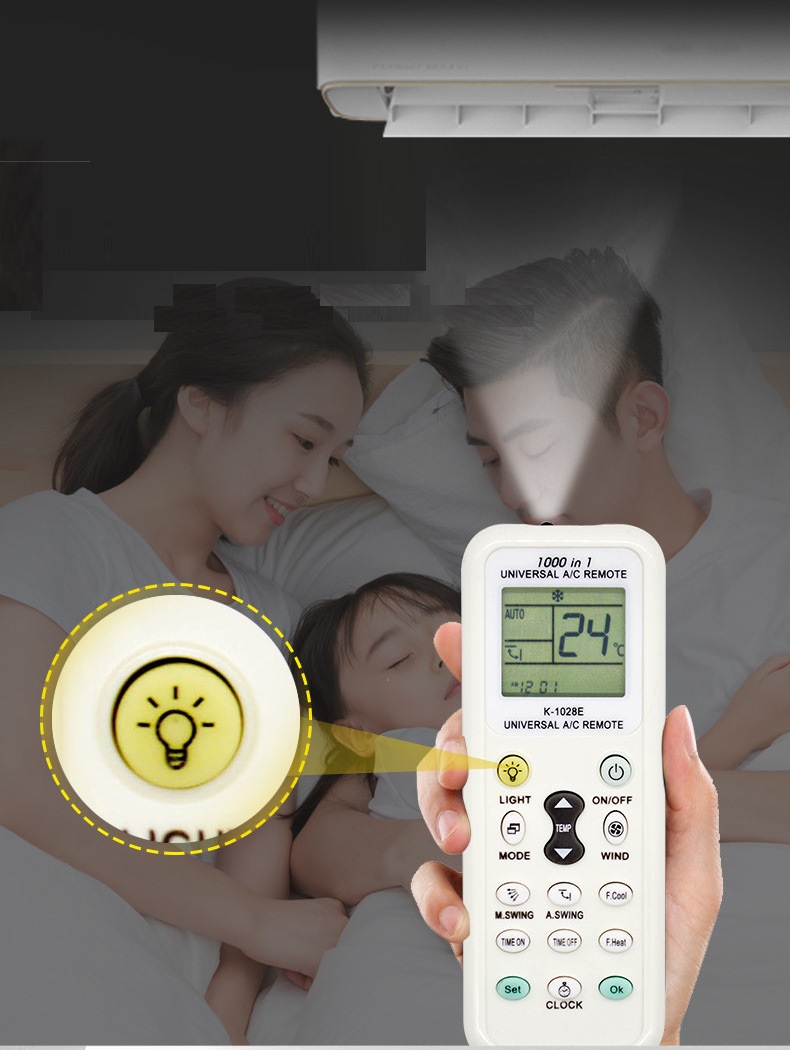 Remote máy lạnh đa năng, điều khiển điều hòa cho tất cả máy lạnh đời cũ và đời mới dùng cho tất cả các loại máy lạnh