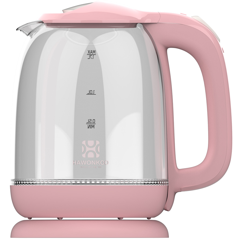 Bình siêu tốc thủy tinh 1,7L Hawonkoo KEH-170-PK - Hàng Chính Hãng