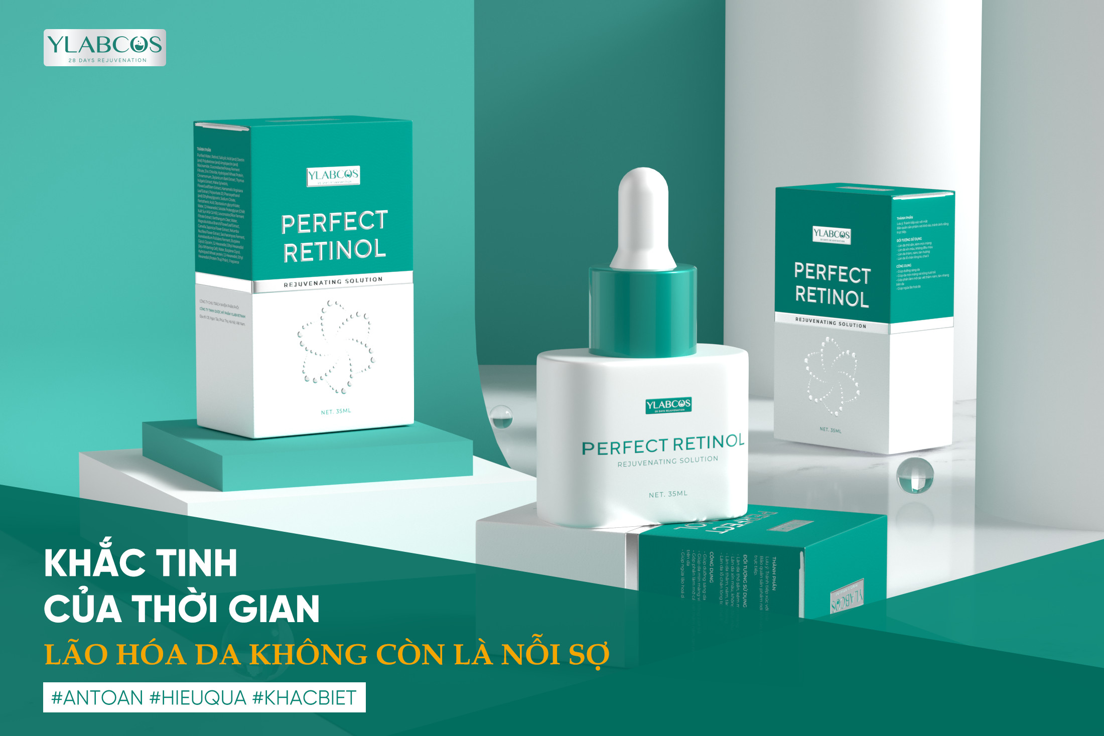 Combo Trẻ Hóa Da Retinol Ylabcos 60ML