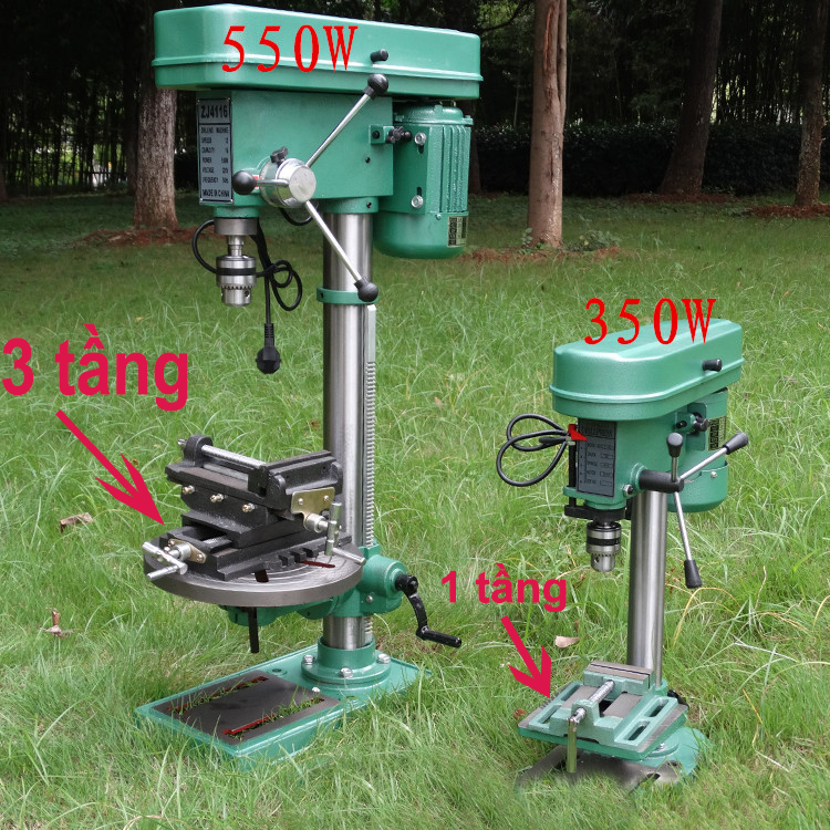 Bàn trượt 2 chiều kết hợp ê tô 3 tầng lắp khoan bàn 5 inch