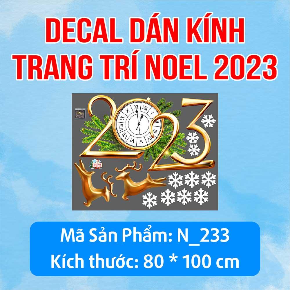 DECAL TRANG TRÍ GIÁNG SINH 2023 COMBO SỐ 37