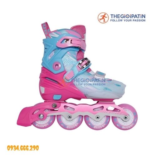 Giày Patin 8 Bánh Phát Sáng Centosy Cougar 333 Cho Trẻ Em, Patin Có Phanh, Patin Có Nút Chỉnh Size