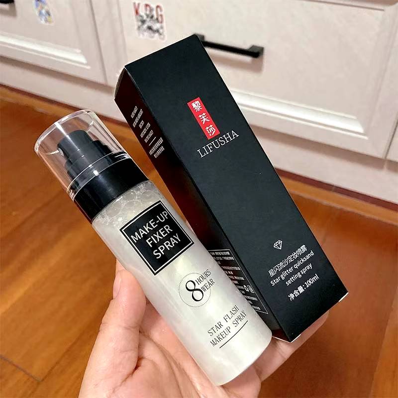 Xịt khóa Makeup Star Flash Make Up Spray 8 Hours Wear, Xịt giữ makeup cố định lớp trang điểm bắt sáng lâu trôi, hàng nhập khẩu