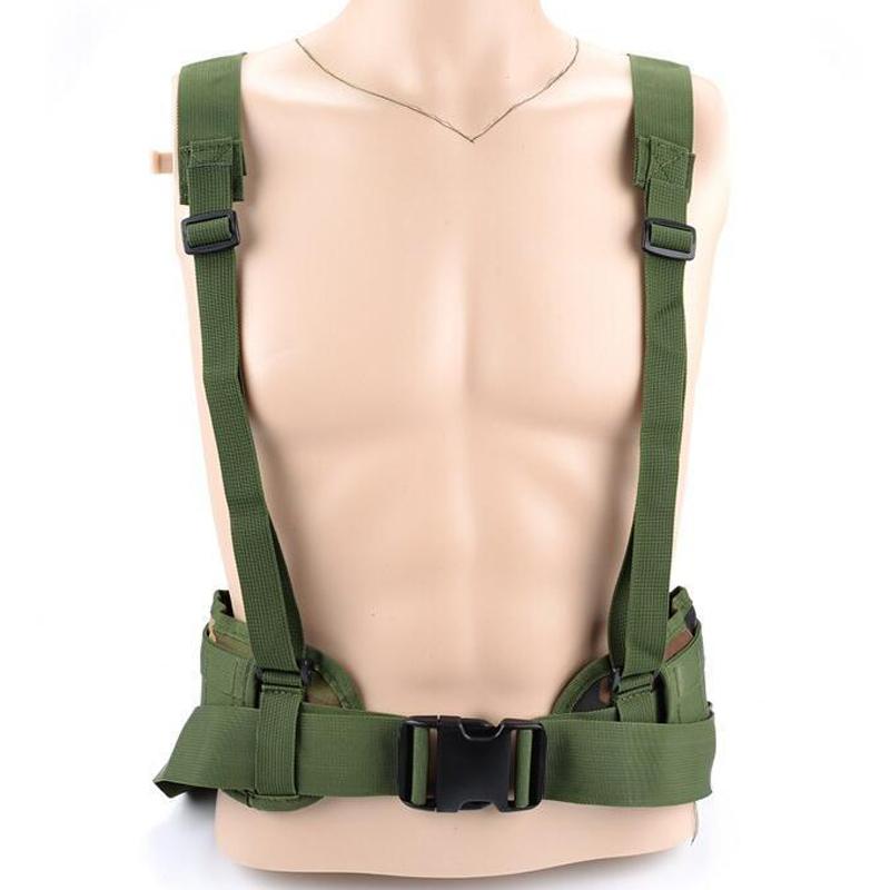 Chiến Thuật Đai Quân Sự Chiến Đấu Molle Thắt Lưng Nam Săn Tiện Lợi Xòe Mềm Mại Đệm Có Thể Điều Chỉnh 1000d Nylon