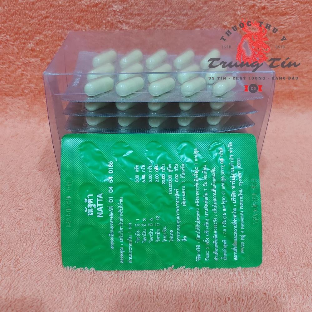 Natta - chậm tiêu - chướng diều dành cho gà đá - 1 vĩ / 15 viên