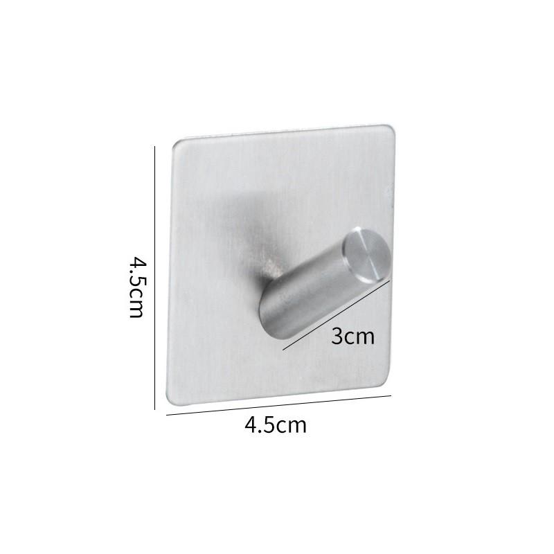 Móc Treo Đồ Tiện Dụng, Gá Treo Đồ Dùng Cá Nhân Nhỏ Gọn, Móc Treo Quần Áo Inox Chắc Chắn, Móc Dán Tường Chịu Lực. Kingler 2009