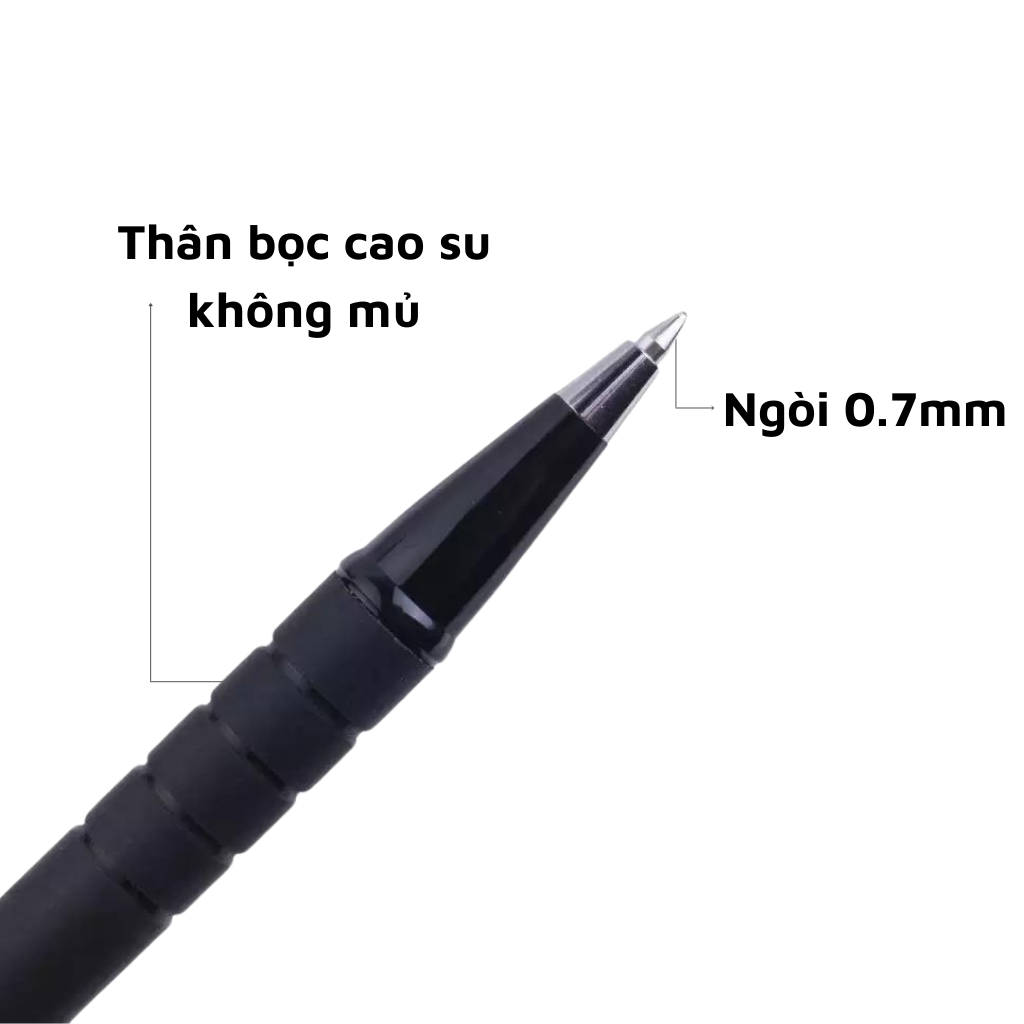 [CHÍNH HÃNG] Bút bi Pentel BK250 ngòi 0.5mm - Mực đen