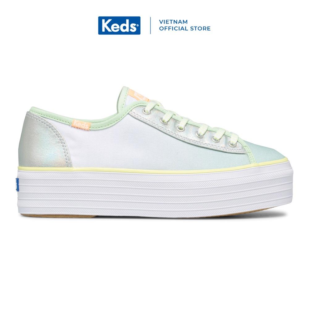 Giày Keds Nữ- Tripple Up Fade Canvas Green- KD066009