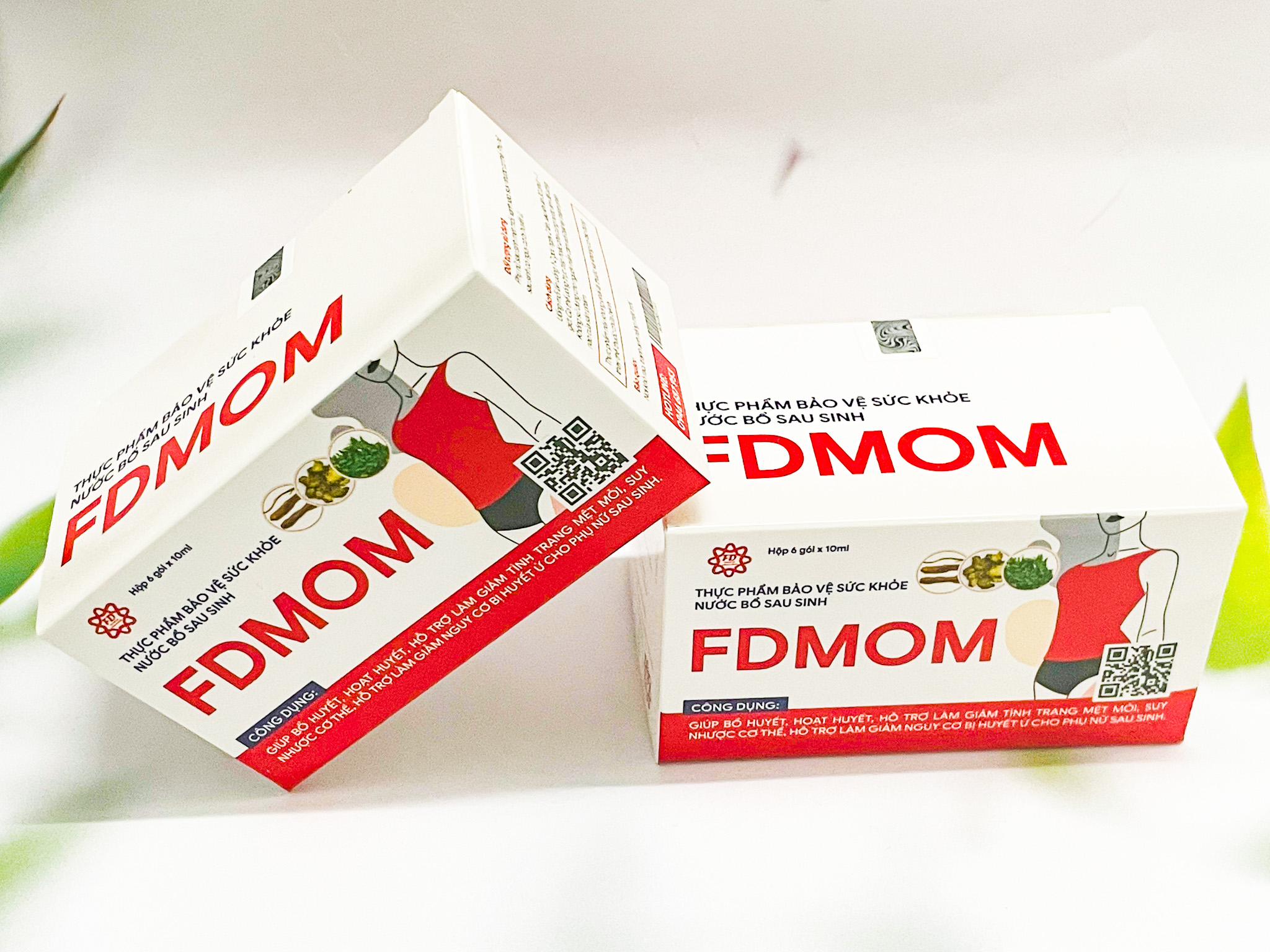 NƯỚC BỔ SAU SINH FDMOM HỘP 06 - 10 GÓI GIÚP BỒI BỔ CƠ THỂ, HOẠT HUYẾT CHO PHỤ NỮ SAU SINH