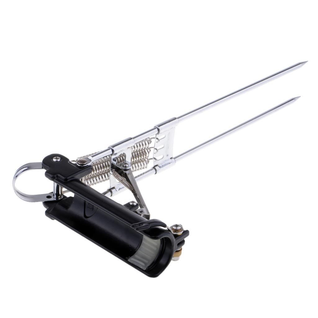 1 Piece Grounded Bilateral Fishing Rod Stand Bracket Foldable Pole Holder Rest Support Rack Fishing Tackle