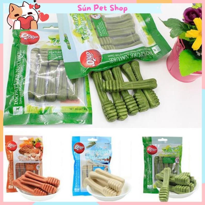 Xương bàn chải Orgo làm sạch răng, thơm miệng cho chó