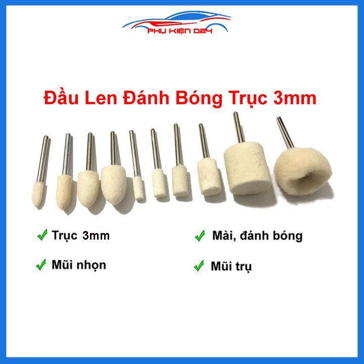 Đầu len trục 3mm đánh bóng kim loại, trang sức, viền điện thoại đầu trụ tròn nón