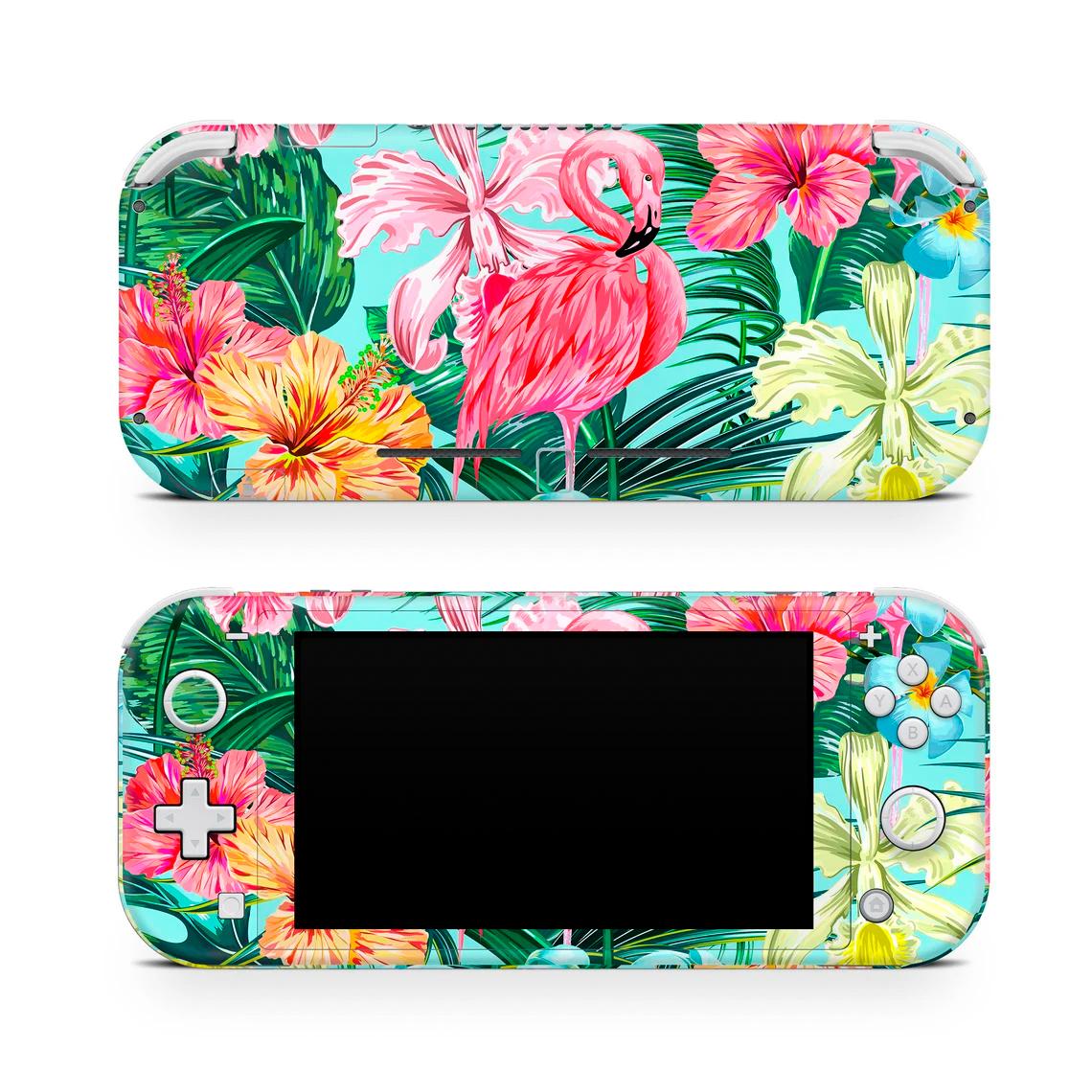 Skin decal dán Nintendo Switch Lite mẫu Hồng Hạc (dễ dán, đã cắt sẵn)