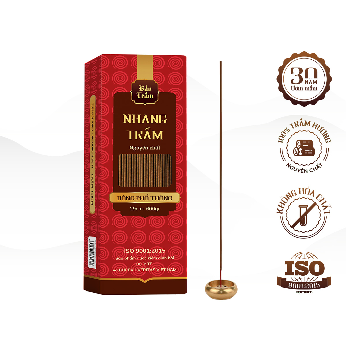 Nhang Trầm Hương Bảo Trầm, Phổ Thông 30cm/ 40cm
