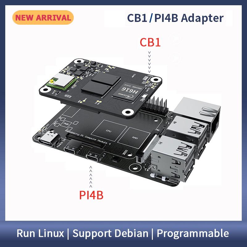Hình ảnh BIGTREETECH BTT CB1 PI4B Adapter 3D Máy In Ban Hỗ Trợ CM4 Thêm Bạch Tuộc V1.1 SKR MINI E3 V3.0 Bo Mạch Chủ VS Raspberry Pi CM4