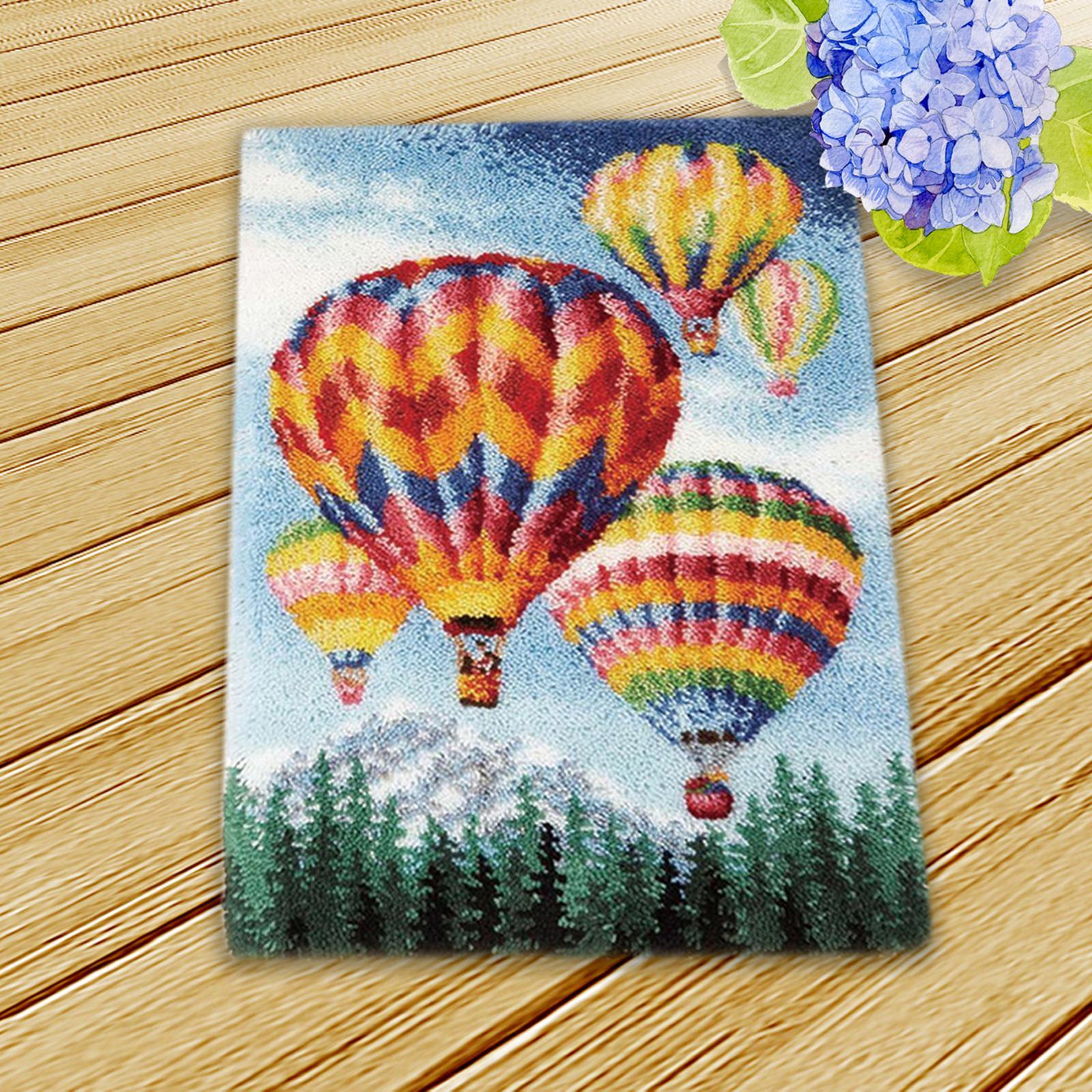 Latch Hook Rug Kits Embroidery Carpet Crochet Yarn Handmade Cushion Tapestry