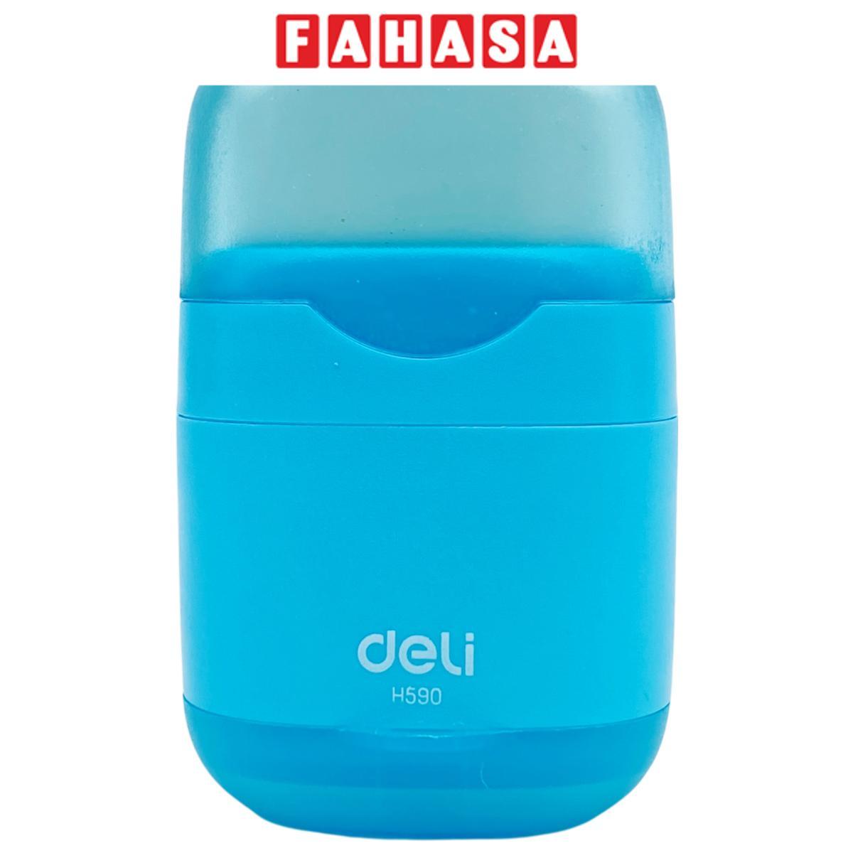 Chuốt Chì 2 Lỗ φ6.9-11 mm Kèm Gôm - Deli EH590 - Màu Xanh