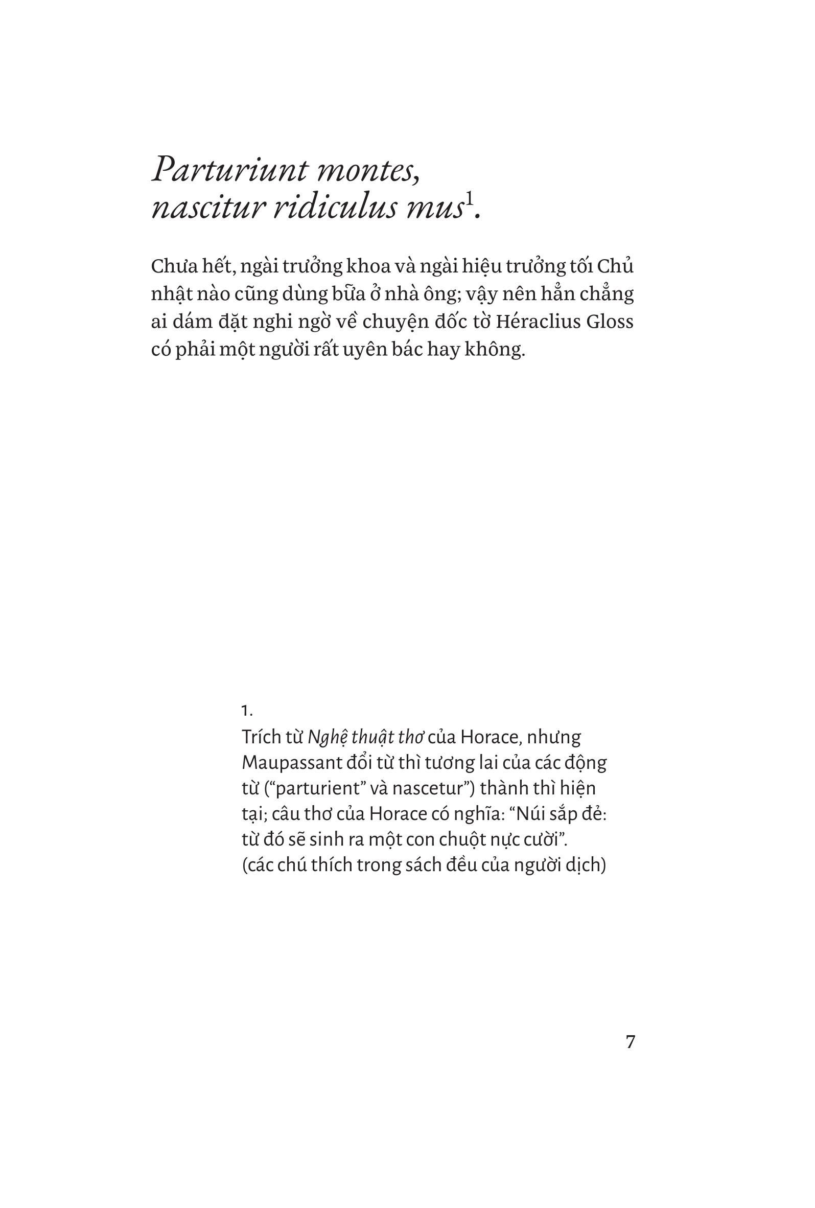Đốc tờ Héraclius Gloss  - Guy de Maupassant
