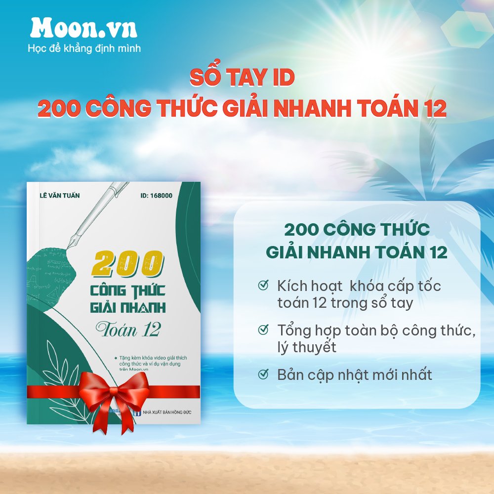 Sổ tay công thức giải nhanh Toán 12