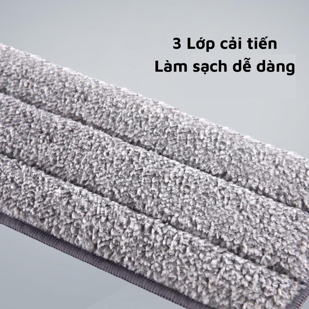 Cây lau nhà (cây &amp; bông lau) chữ nhật MOP Z9 Bộ Cây Lau Nhà Thông Minh Kèm Thùng inochi gồm chổi lau nhà và dụng cụ