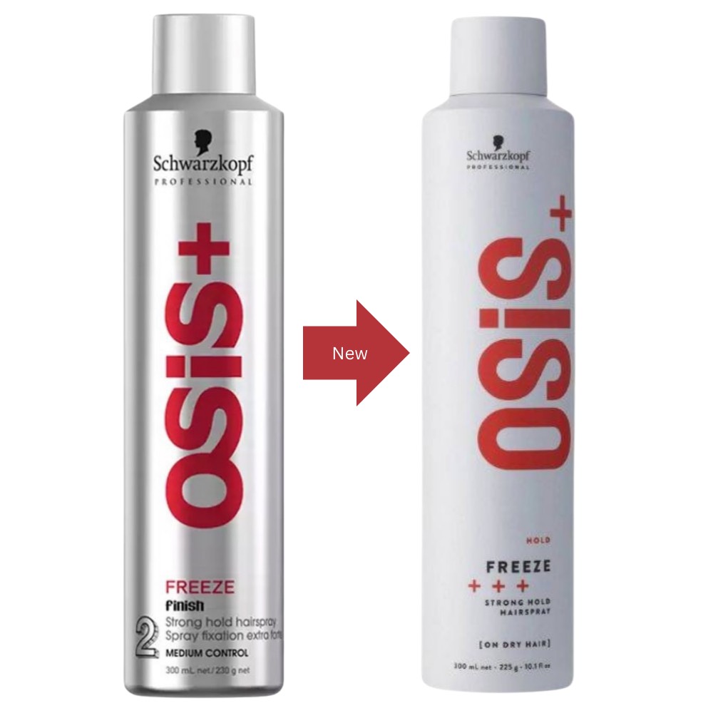 Gôm Xịt Giữ Nếp Cứng Vừa Schwarzkopf Osis Freeze Strong Hold Hairspray 300Ml