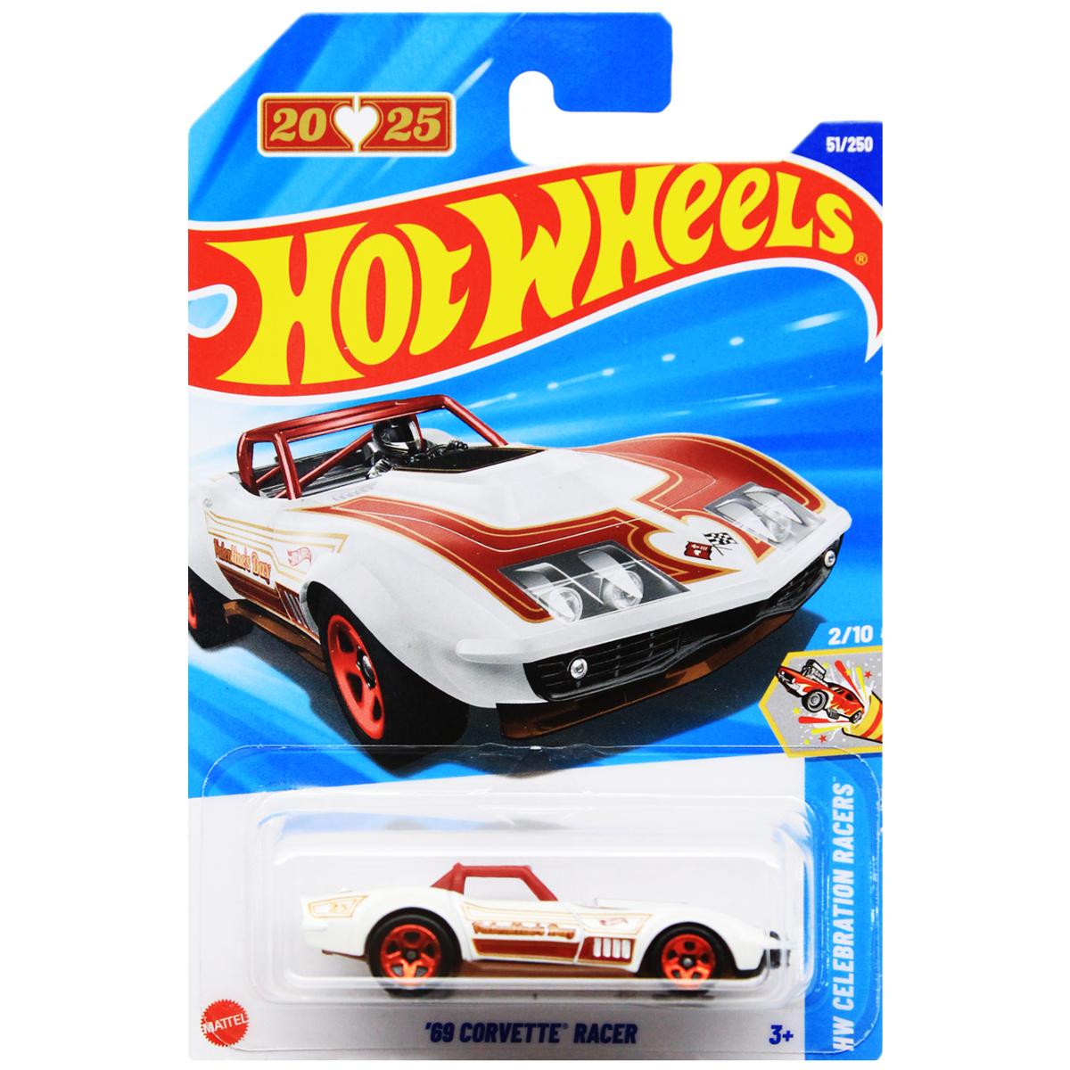 Siêu Xe Hot Wheels C4982 - 51/250 - 69 Corvette Racer