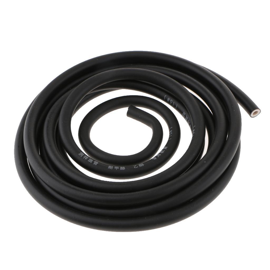 3 Meters 1/4 Inch ID Fuel Line + 20pcs 2/5'' ID Hose Clamps For Small Engines