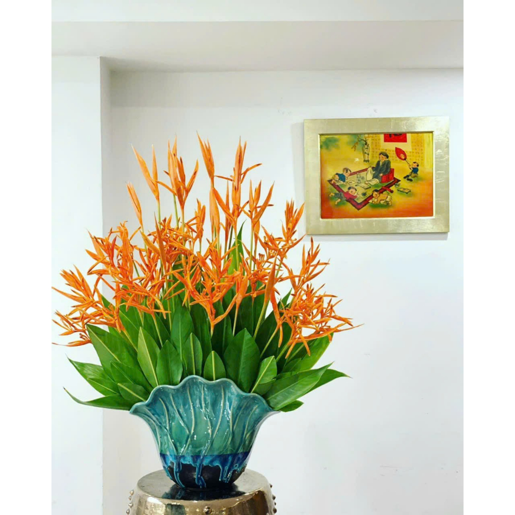 Tranh sơn mài cao cấp Thanh Bình Lê Thầy đồ 30x40 cm