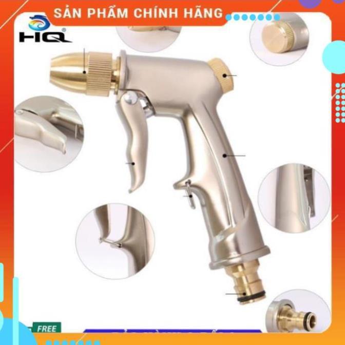 Bộ vòi xịt nước tưới cây đa năng tăng áp lực nước kèm dây tưới dạng lò xo co dãn 701-1814 loại 10m