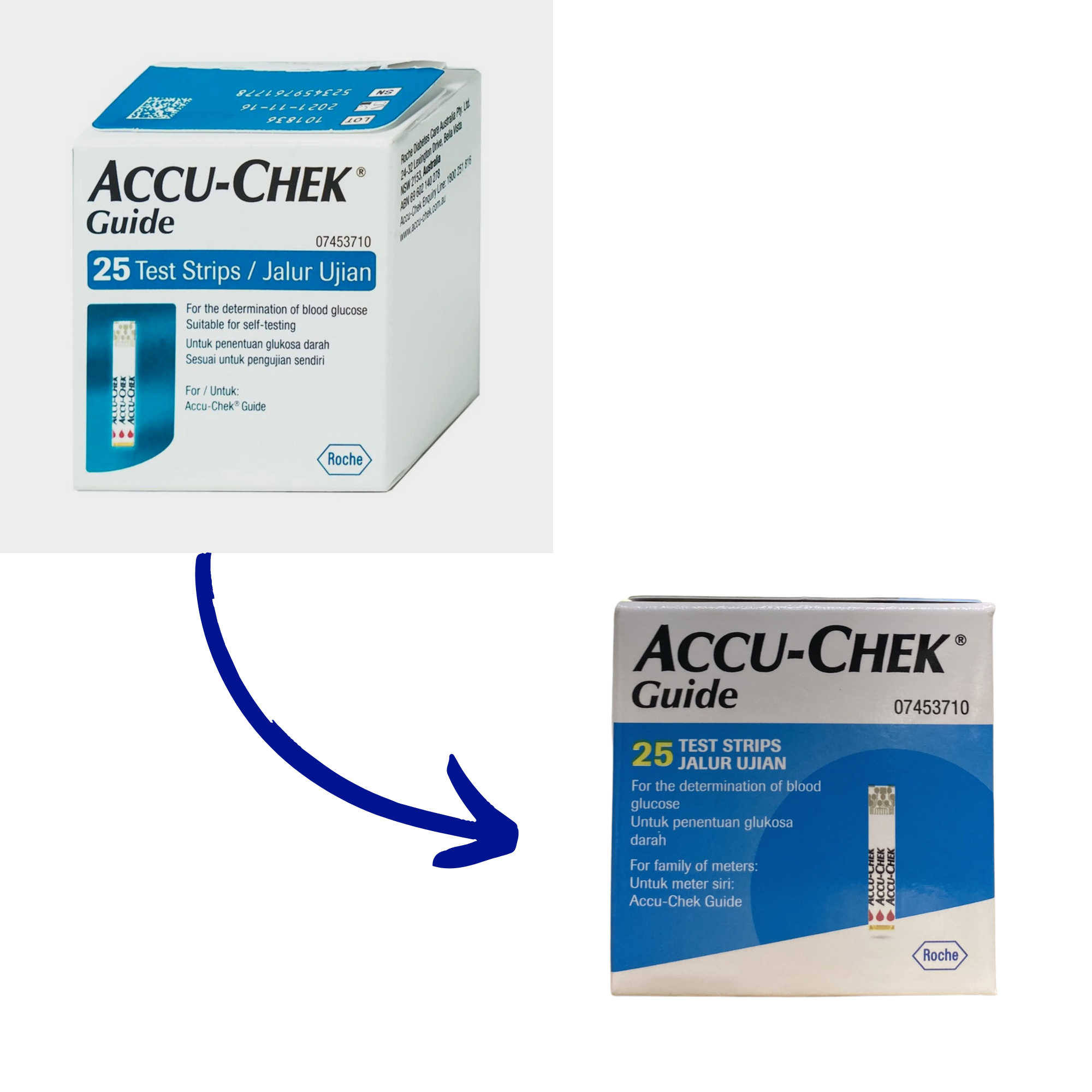 Trọn bộ Máy đo, Hộp 25 que, 24 kim Fastclix đo đường huyết, Accu-Chek Guide, NK nguyên chiếc chính hãng Accu-chek
