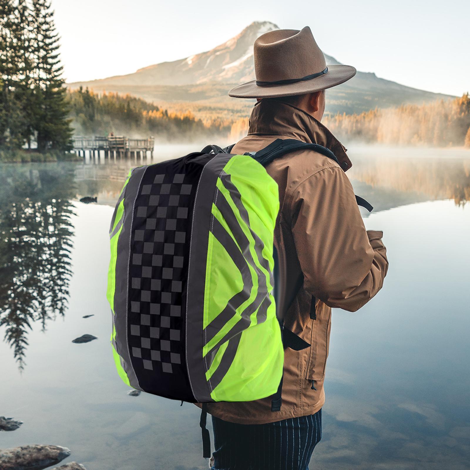 Waterproof Rain Cover for Backpack, Reflective Rucksack Rain Cover for Bicycling/Hiking/Camping/Traveling/Outdoor Activities