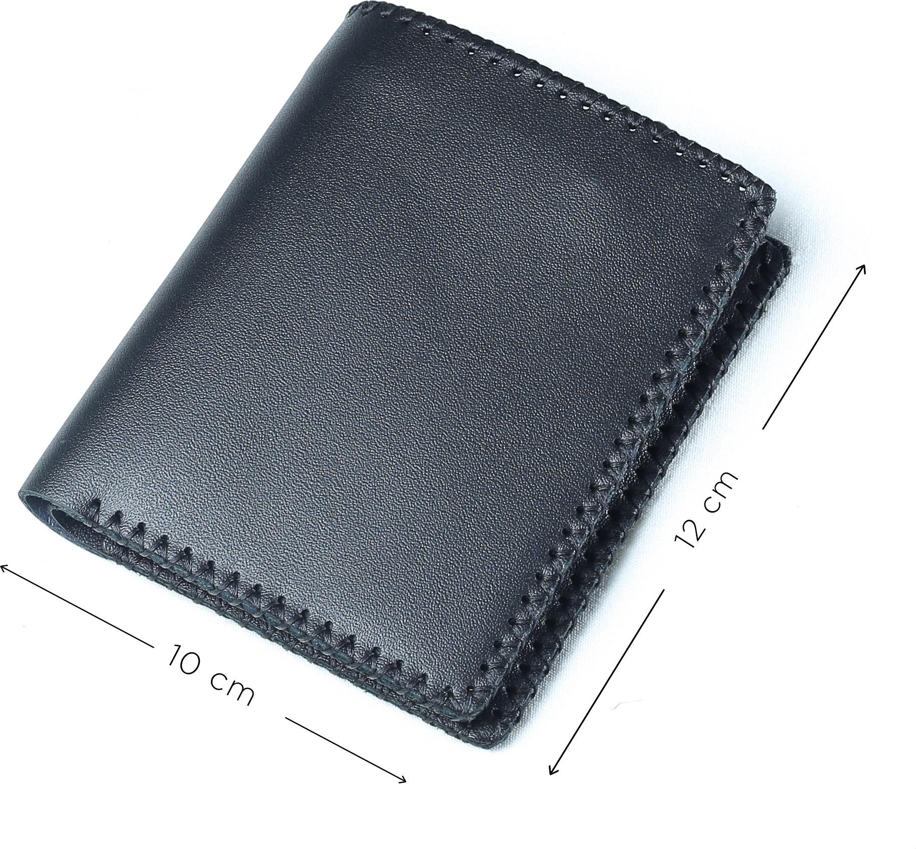 Ví Nam Bóp Nam Đứng Da Bò Thật Handmade Galaxy Store GVN - Hàng Chính Hãng