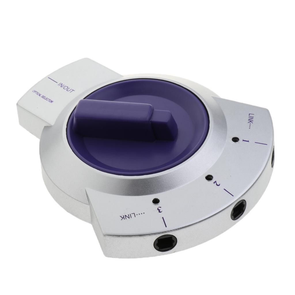 Digital Optical Audio Switcher Splitter  Selector Switch 1 in 3 out