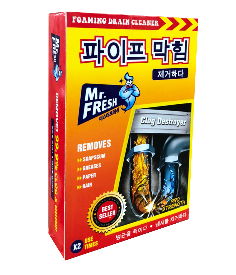 Combo 20 hộp 40 gói bột thông tắc làm sạch đường ống Hàn Quốc