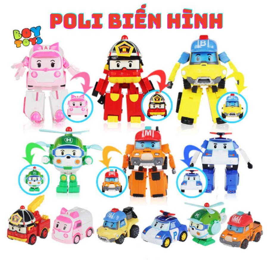 Đồ chơi biến hình biệt đội Robocar Poli 2 trong 1 cho bé thỏa sức sáng tạo 828