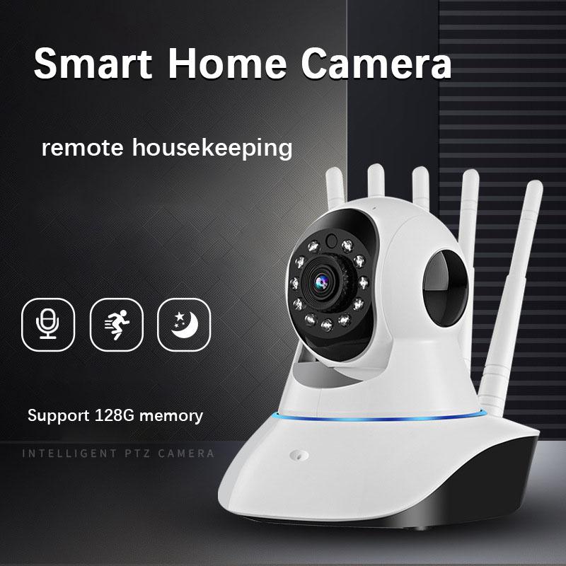 Máy ảnh A1 HD WiFi Ghi âm thanh Video Máy ảnh gia đình không dây 360 ° Màu toàn cảnh: Trắng