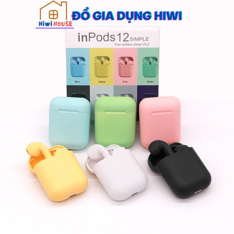 Tai nghe bluetooth không dây ipod i12 TWS gaming nhét tai, tai phone bluetooth Inpods i12 thể thao giá rẻ