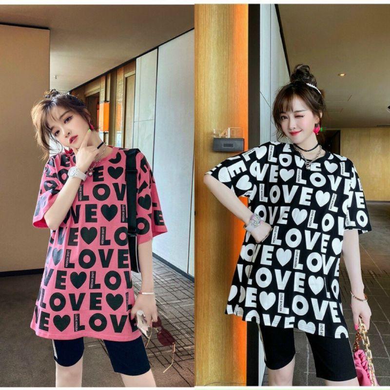 Sét đồ bộ nữ thời trang chữ love cao cấp thun cotton 100%
