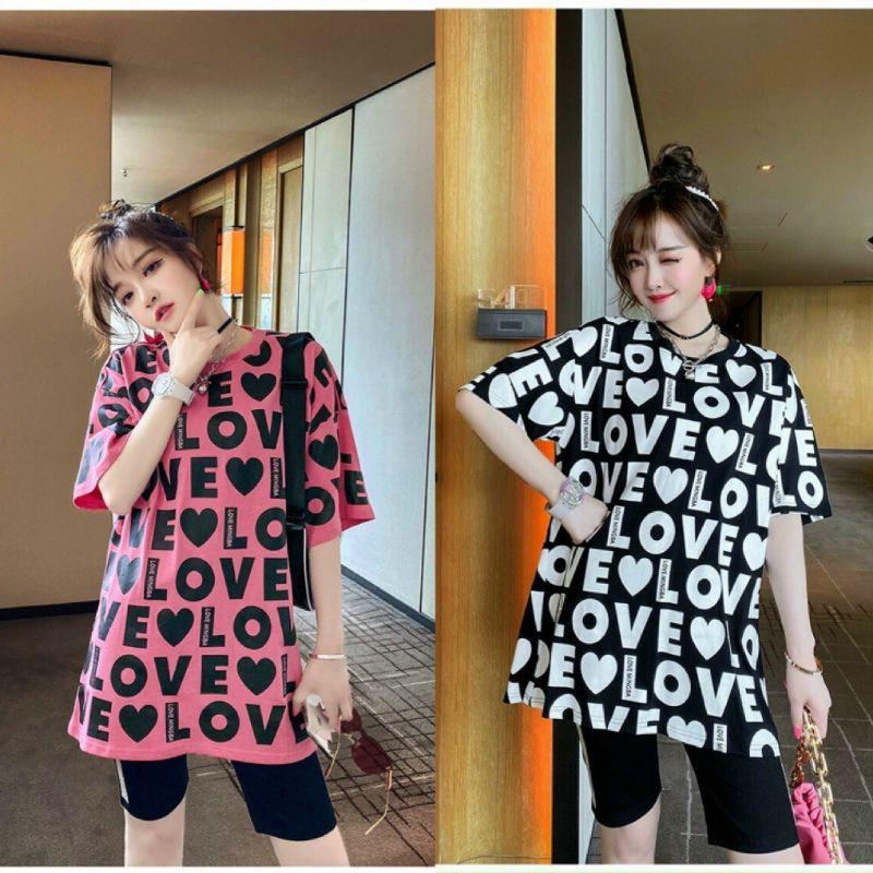 Sét đồ bộ nữ thời trang chữ love cao cấp thun cotton 100