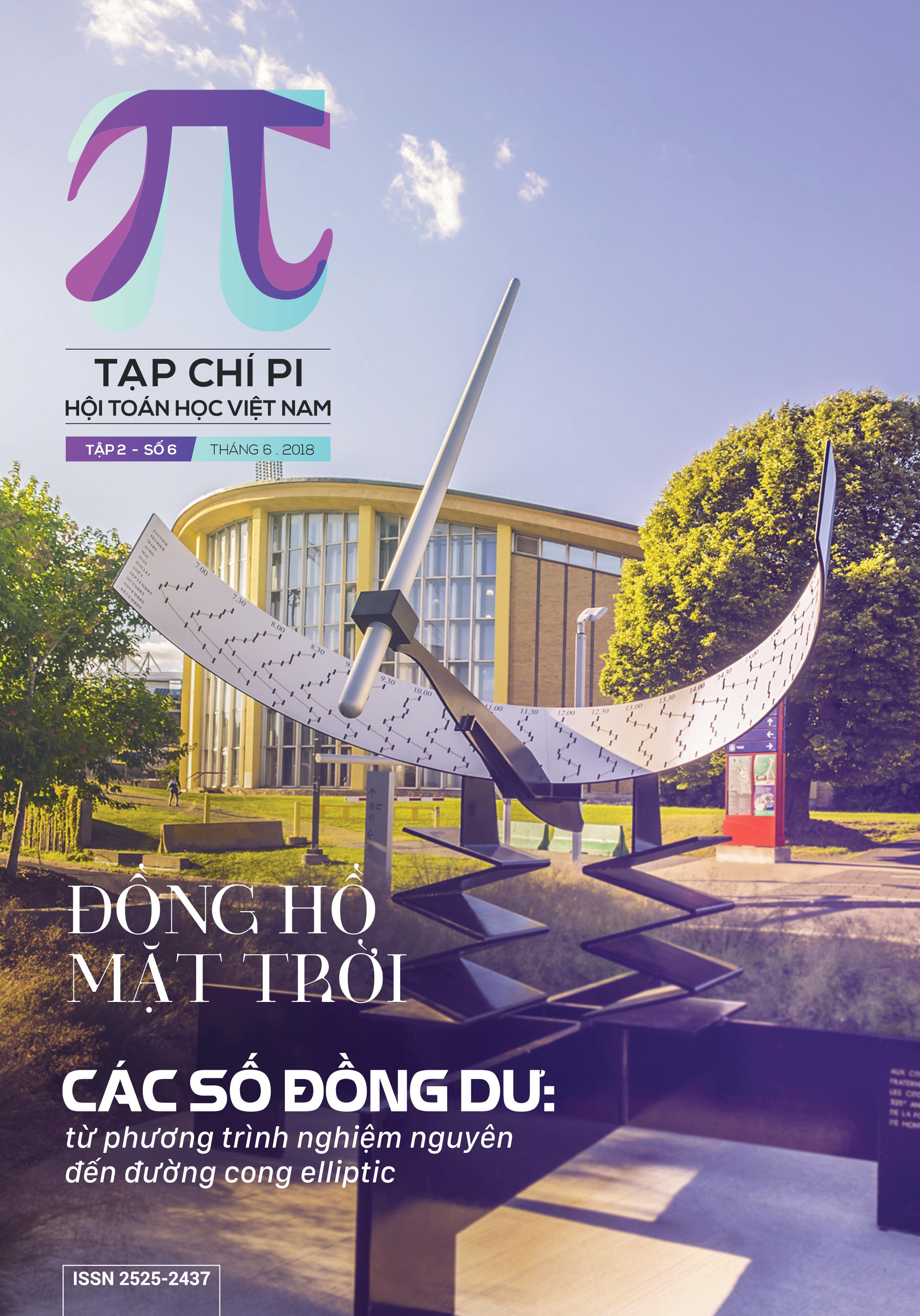 Tạp chí Pi- Hội Toán học Việt Nam số 6/tháng 6 năm 2018