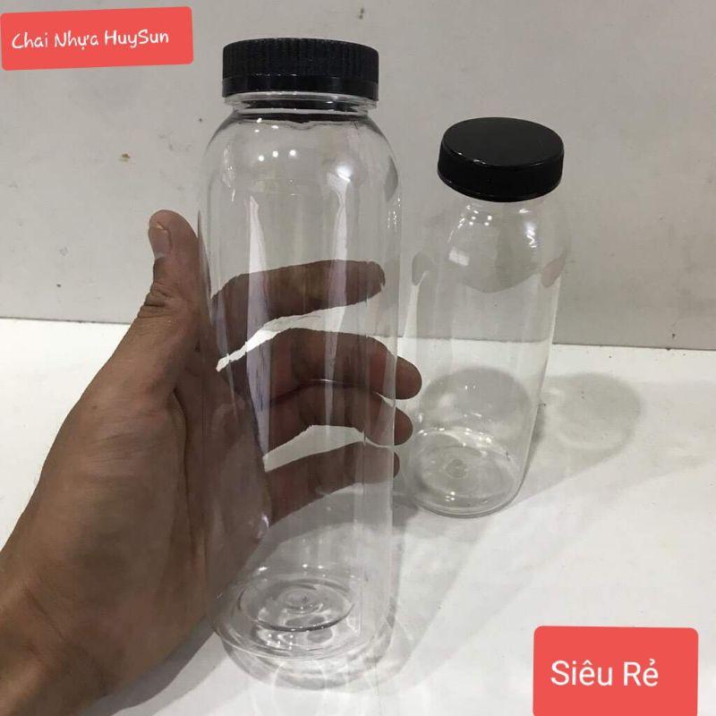 Chai Nhựa Đựng Trà Sữa 330ml -500ml Đã Kèm Nắp