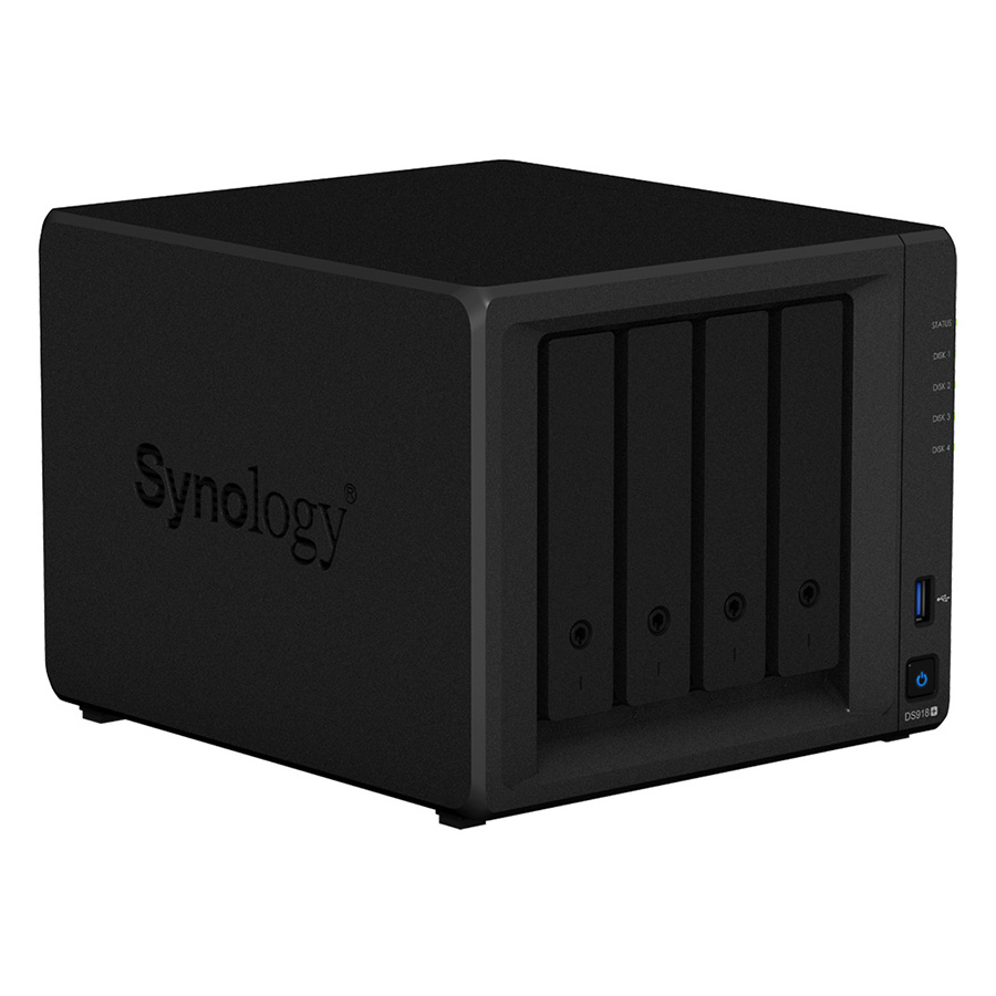 Ổ Cứng Mạng Synology NAS DS918+ (Đen) - Hàng Chính Hãng