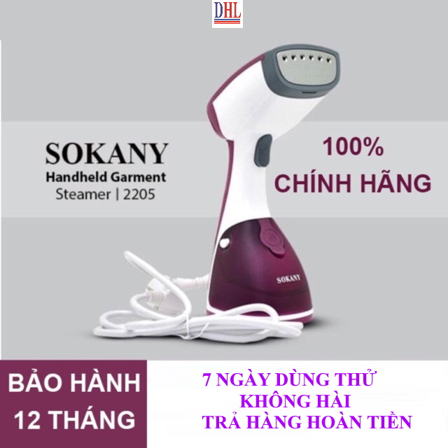 Bàn là bàn ủi hơi nước cầm tay SOKANY AJ-2205 công suất 1200W hàng chính hãng