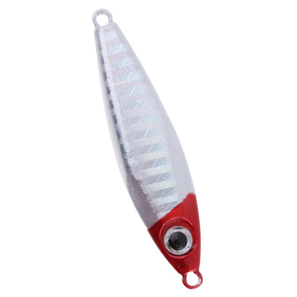 Metal Fishing Lure Jigging Iron Plate Micro Jig Hard Fishing Lures 30g 6CM