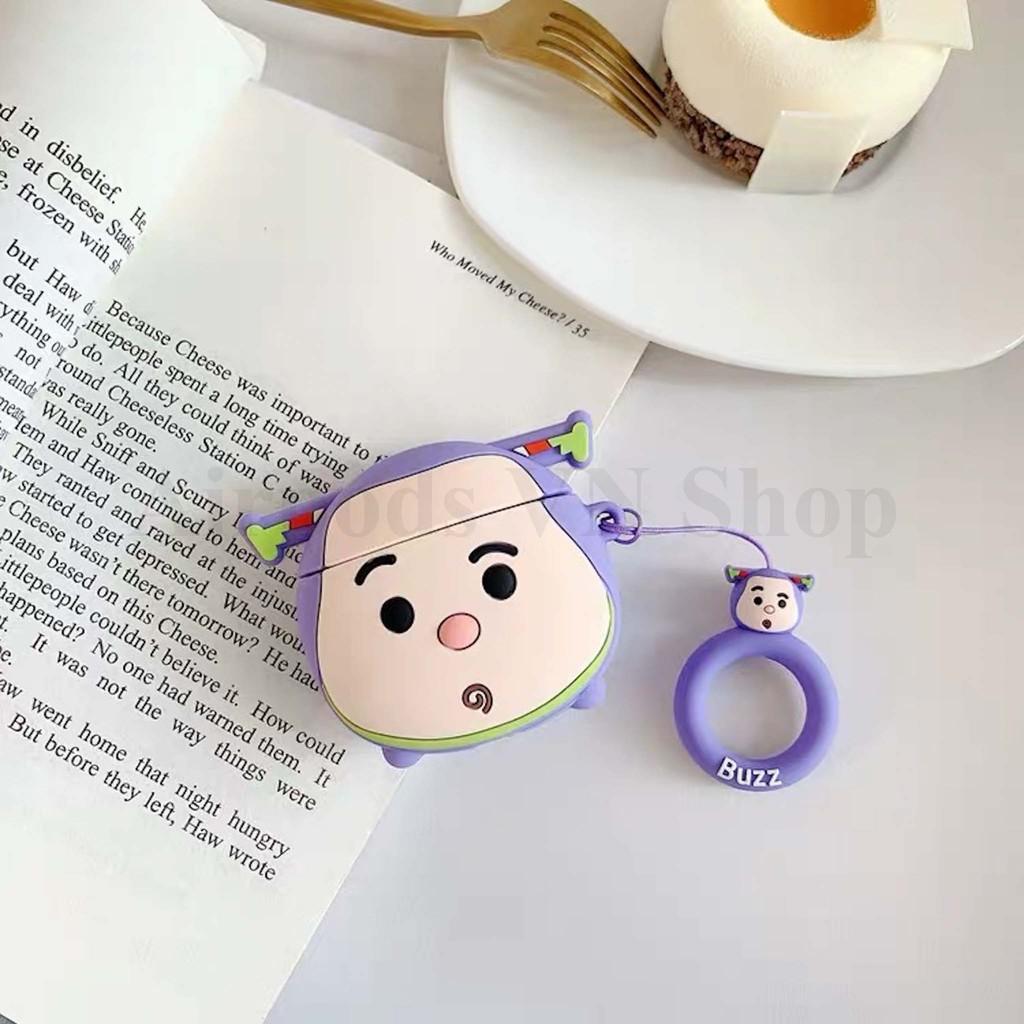 Bao Case Ốp dành cho Airpods 1/2 Buzz and Woody silicon 3d cao cấp