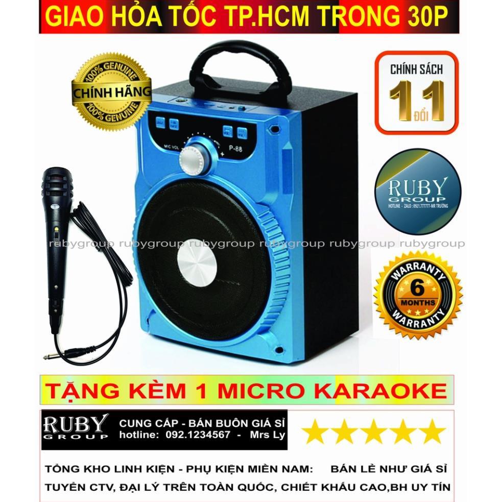 Loa mini KARAOKE xách tay bluetooth P88/P89 kèm micro – Ruby Group