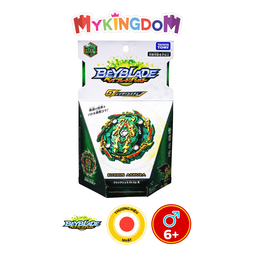 Đồ Chơi BEYBLADE Con Quay B-135 Booster Bushin Ashra.Hr.Kp 123811