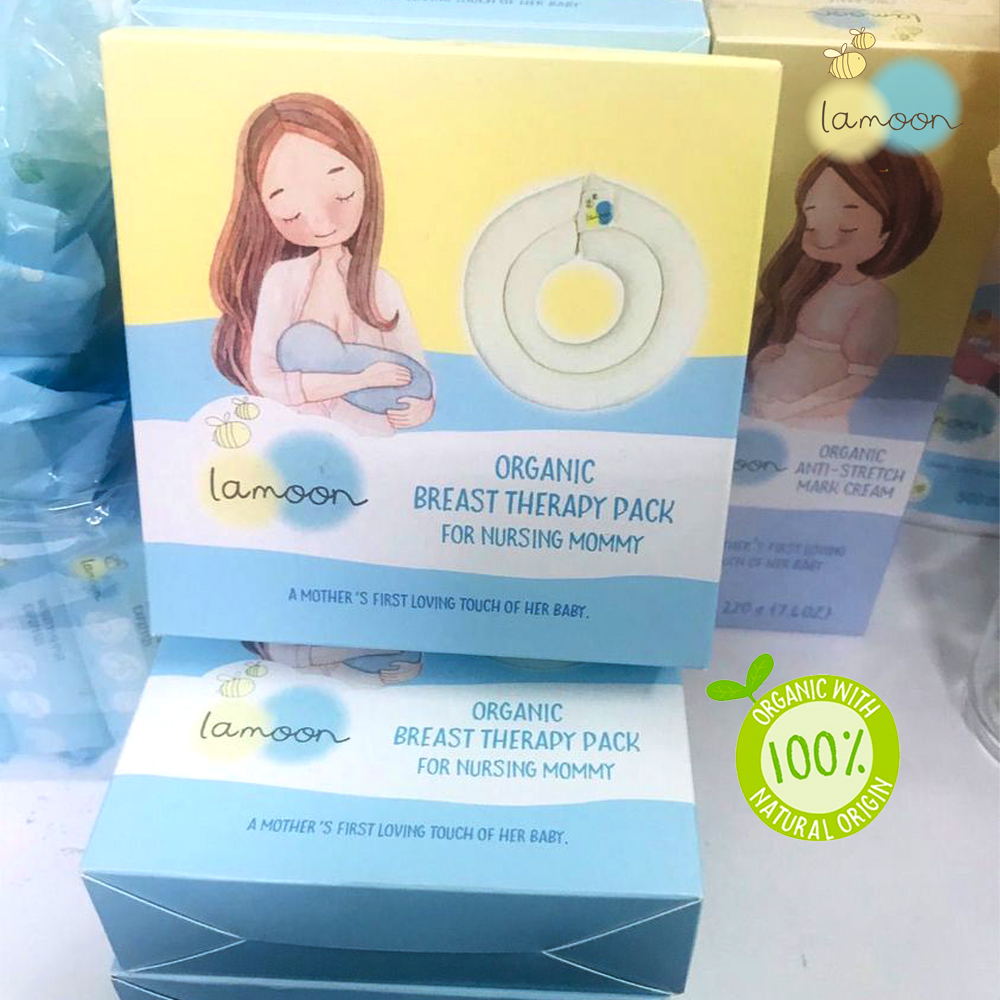 Túi Chườm Ngực Kích Sữa Từ Gạo Organic An Toàn Cho Mẹ Sau Sinh Lamoon